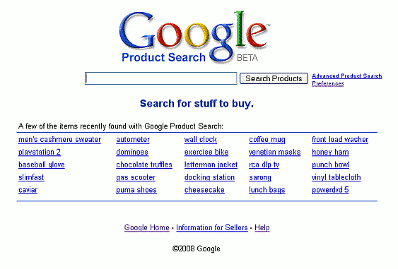 Google Product Search